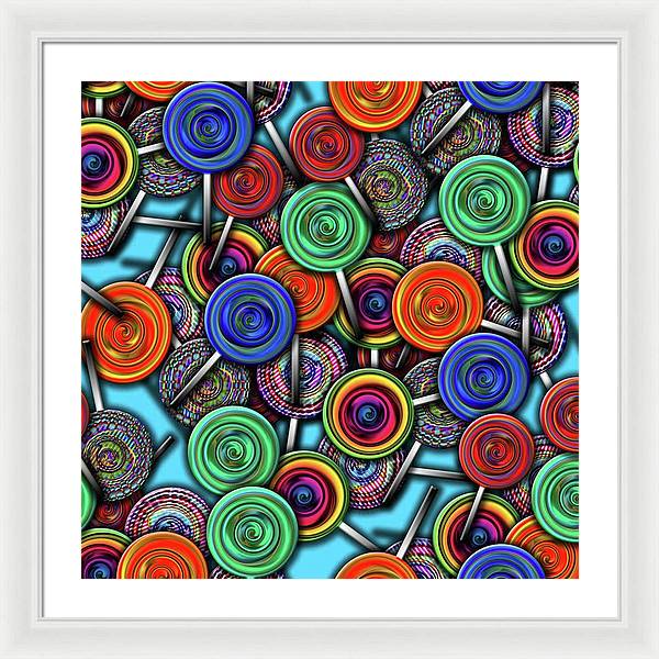 Colorful Lollipops - Framed Print