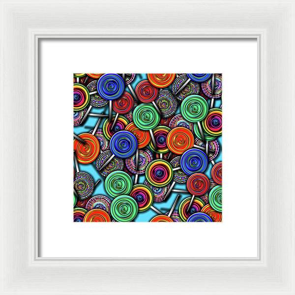 Colorful Lollipops - Framed Print