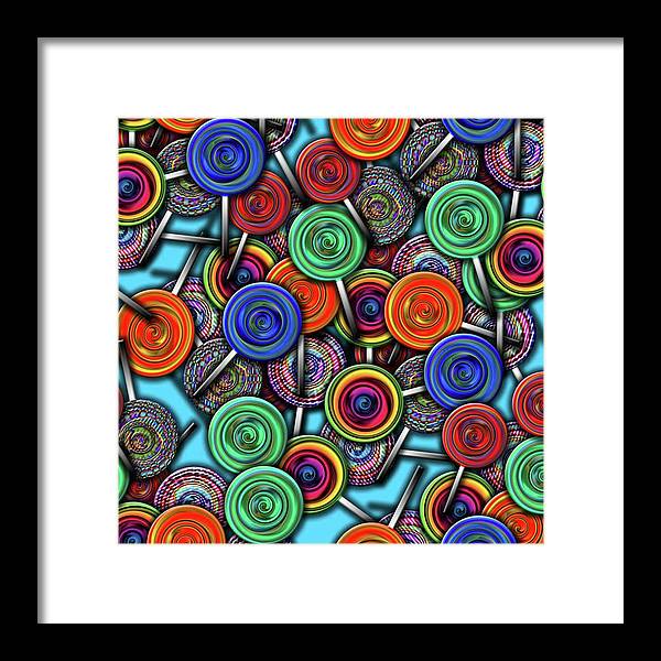 Colorful Lollipops - Framed Print