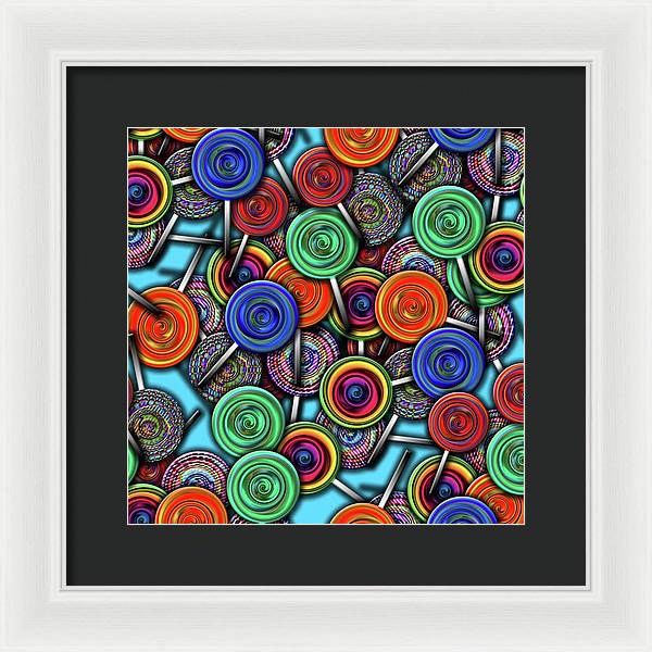 Colorful Lollipops - Framed Print