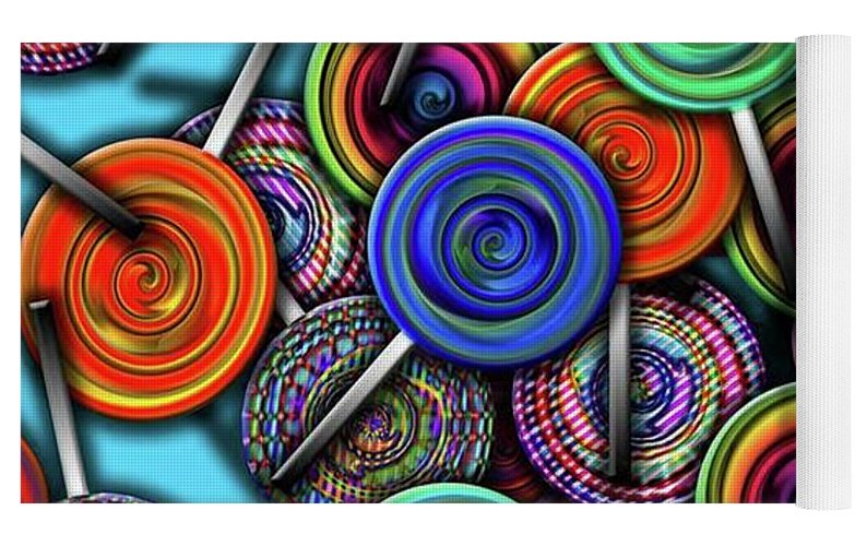 Colorful Lollipops - Yoga Mat
