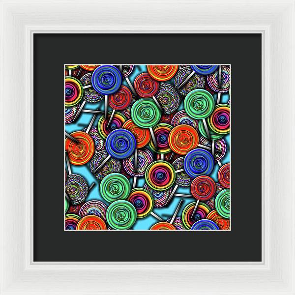 Colorful Lollipops - Framed Print