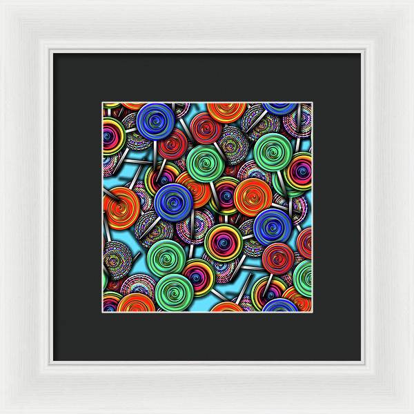 Colorful Lollipops - Framed Print