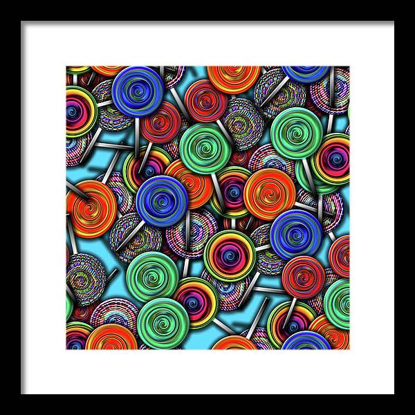 Colorful Lollipops - Framed Print