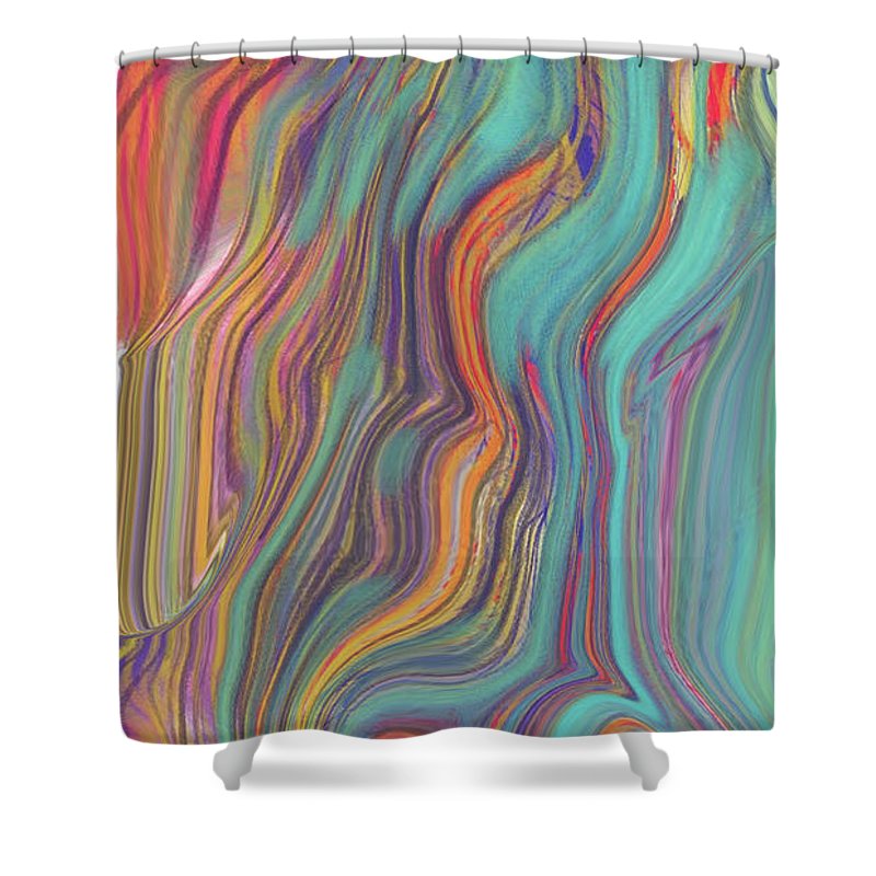 Colorful Sketch - Shower Curtain