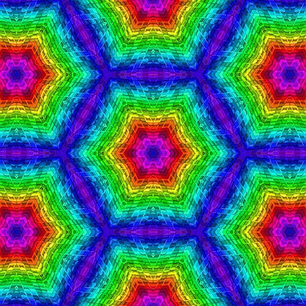 Colorful Hexagons Digital Image Download