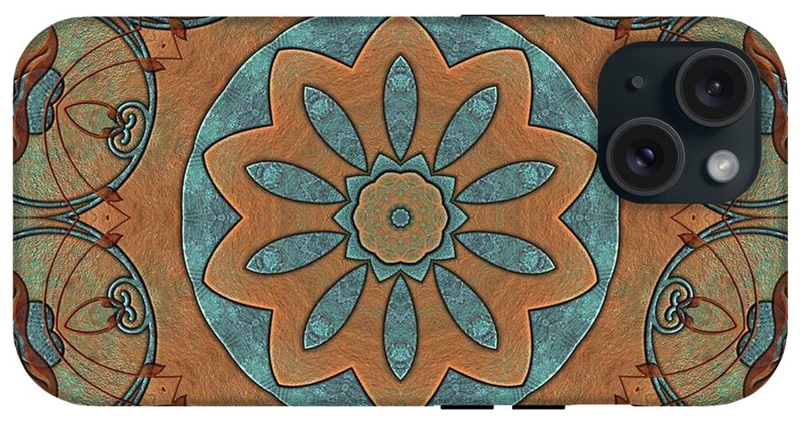Copper Patina Kaleidoscope - Phone Case