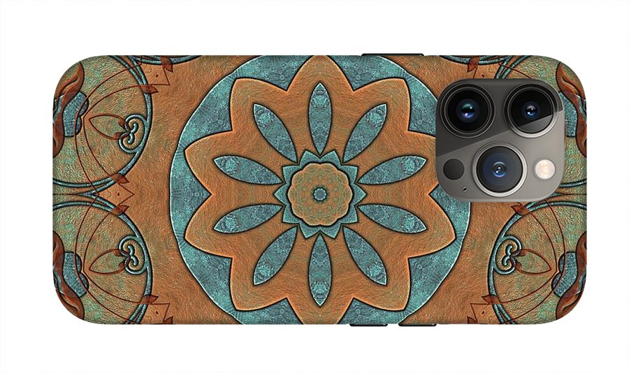 Copper Patina Kaleidoscope - Phone Case