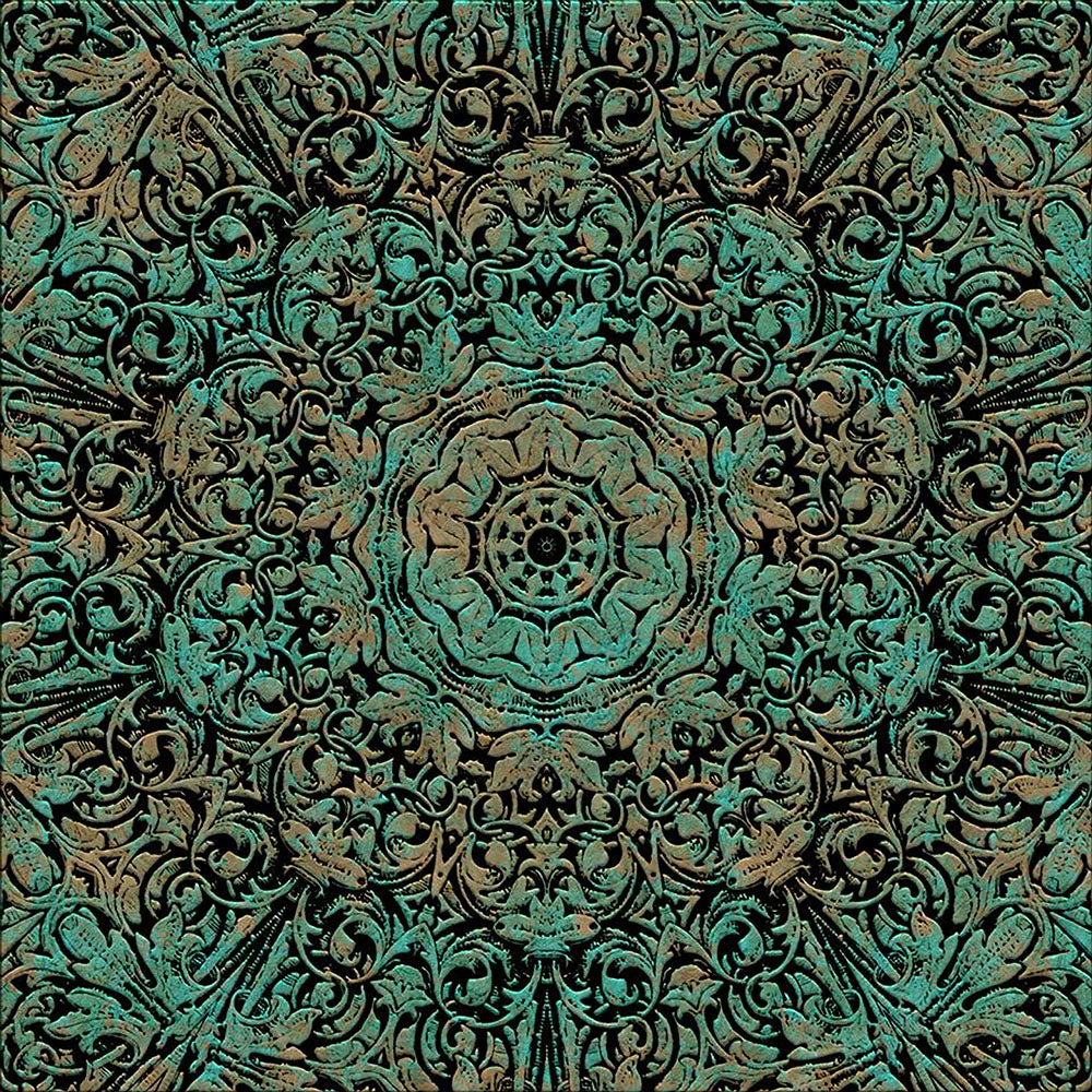 Copper Floral Patina Digital Image Download