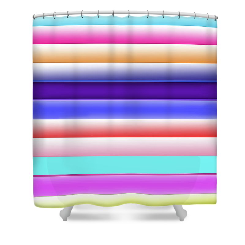 Cotton Candy Stripes - Shower Curtain