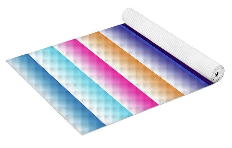 Cotton Candy Stripes - Yoga Mat