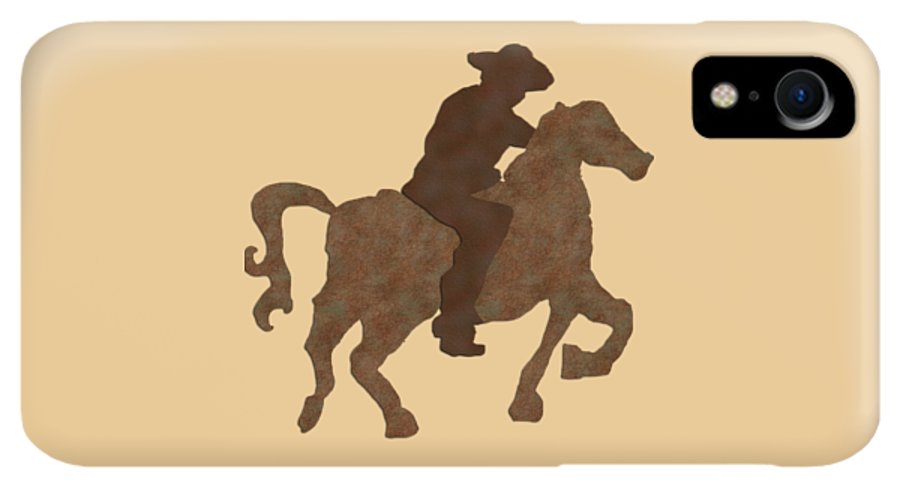 Cowboy On A Horse - Phone Case