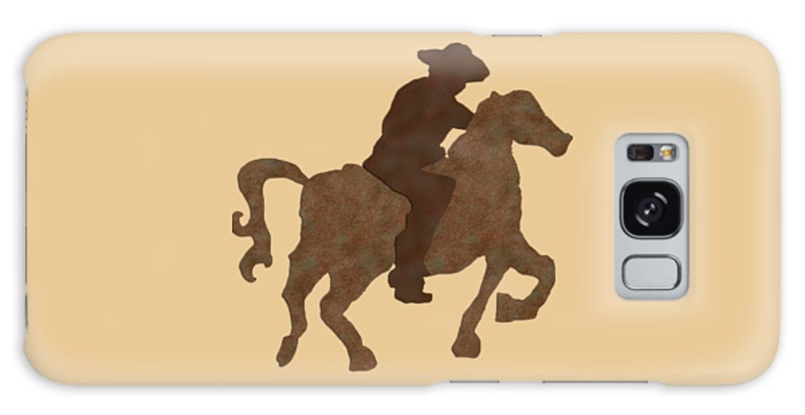 Cowboy On A Horse - Phone Case