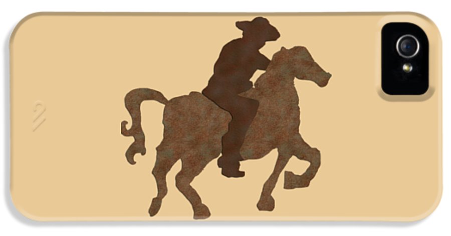 Cowboy On A Horse - Phone Case