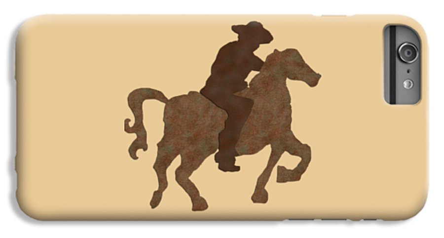 Cowboy On A Horse - Phone Case