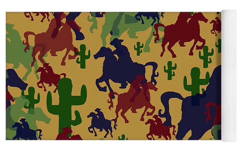 Cowboys Pattern - Yoga Mat
