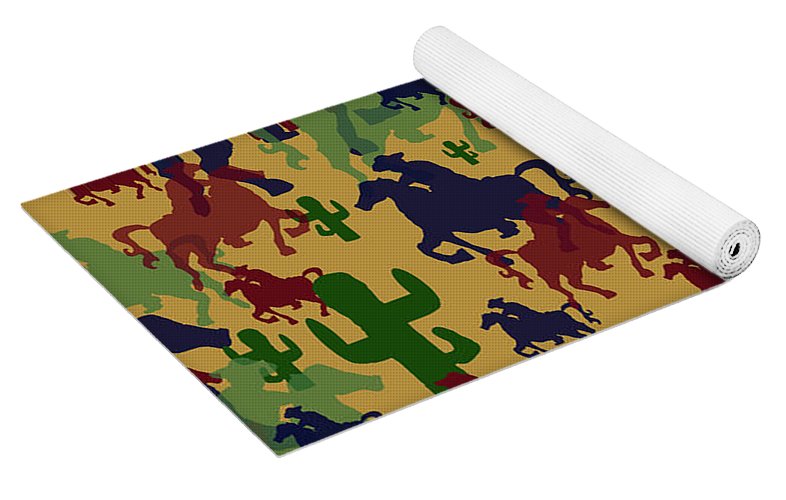 Cowboys Pattern - Yoga Mat
