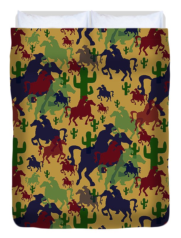 Cowboys Pattern - Duvet Cover