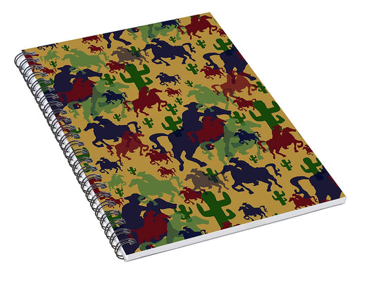 Cowboys Pattern - Spiral Notebook