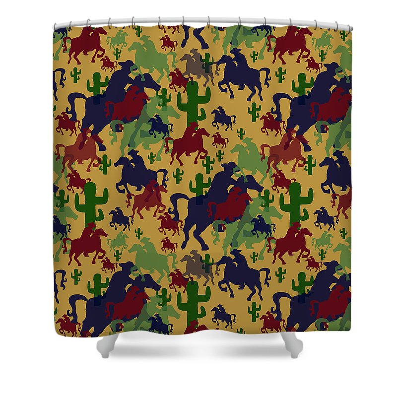 Cowboys Pattern - Shower Curtain