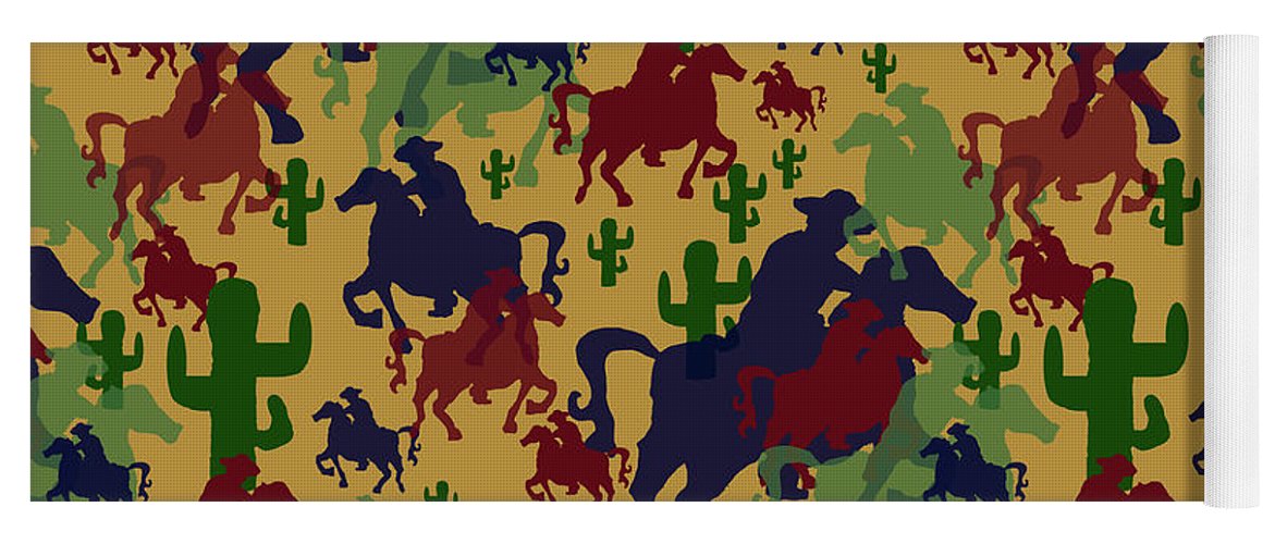 Cowboys Pattern - Yoga Mat