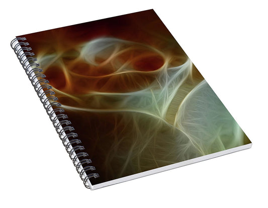Cream and Amber Rose - Spiral Notebook