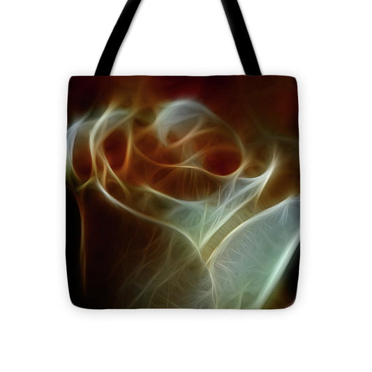 Cream and Amber Rose - Tote Bag