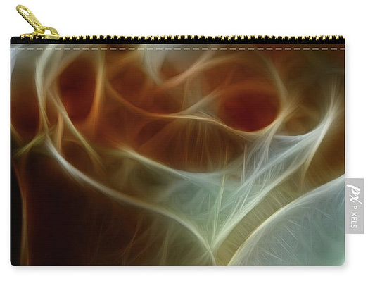 Cream and Amber Rose - Carry-All Pouch