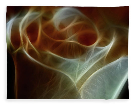 Cream and Amber Rose - Blanket