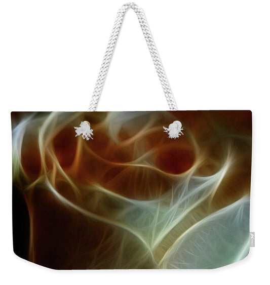 Cream and Amber Rose - Weekender Tote Bag