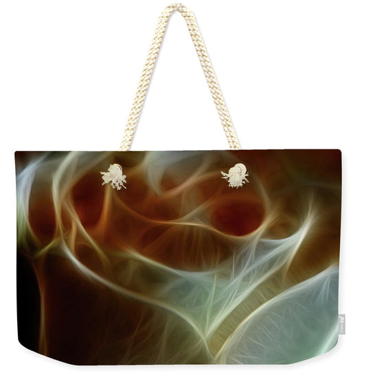 Cream and Amber Rose - Weekender Tote Bag