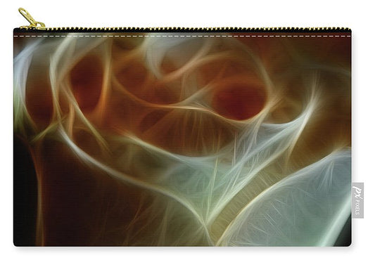 Cream and Amber Rose - Carry-All Pouch