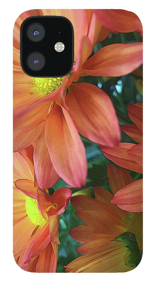 Cream and Pink Daisies Close Up - Phone Case