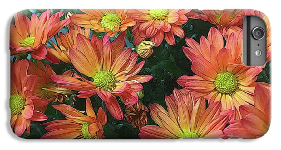 Cream and Pink Fall Flowers - Phone Case