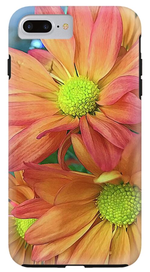 Cream and Pink Flowers Three - Phone Case