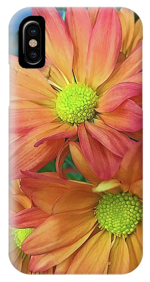Cream and Pink Flowers Three - Phone Case