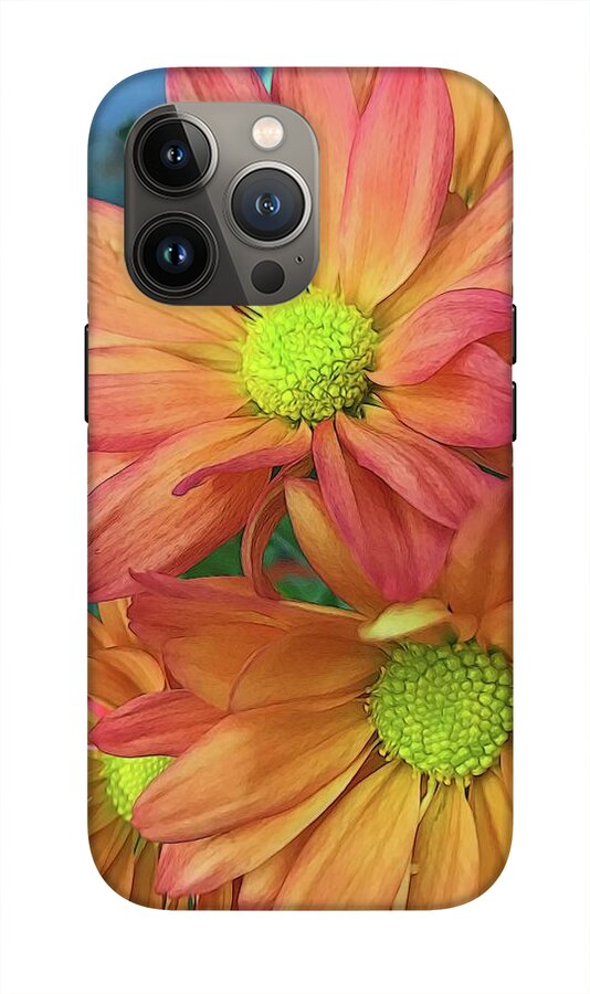 Cream and Pink Flowers Three - Phone Case