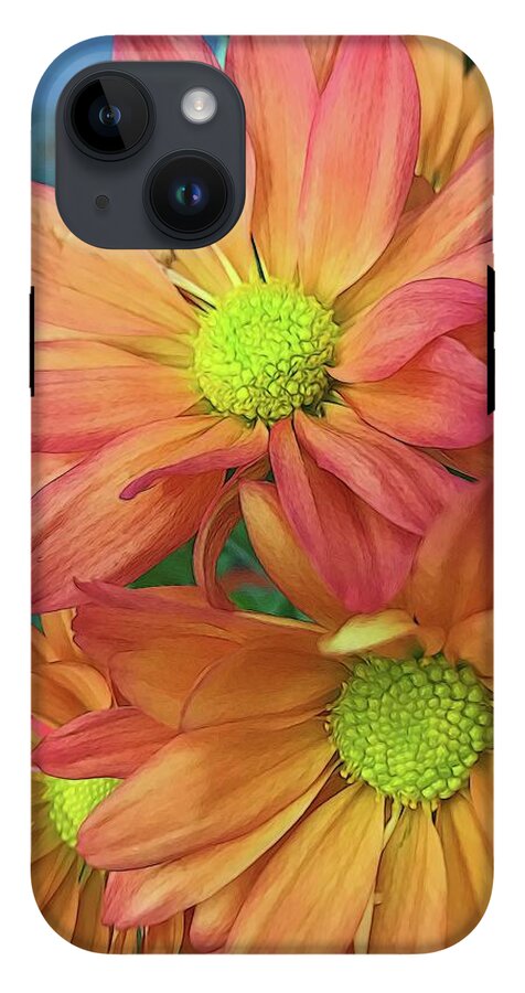 Cream and Pink Flowers Three - Phone Case
