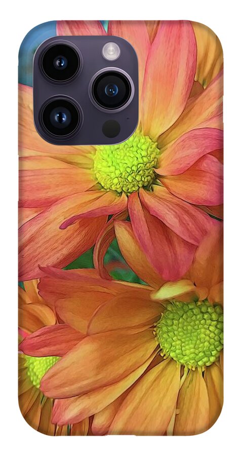 Cream and Pink Flowers Three - Phone Case