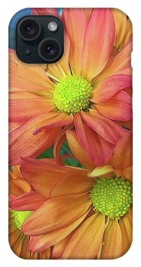 Cream and Pink Flowers Three - Phone Case