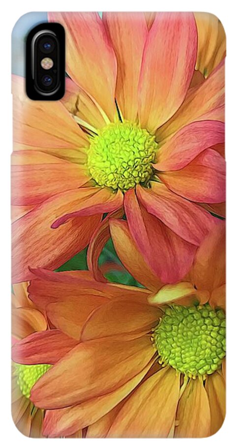 Cream and Pink Flowers Three - Phone Case