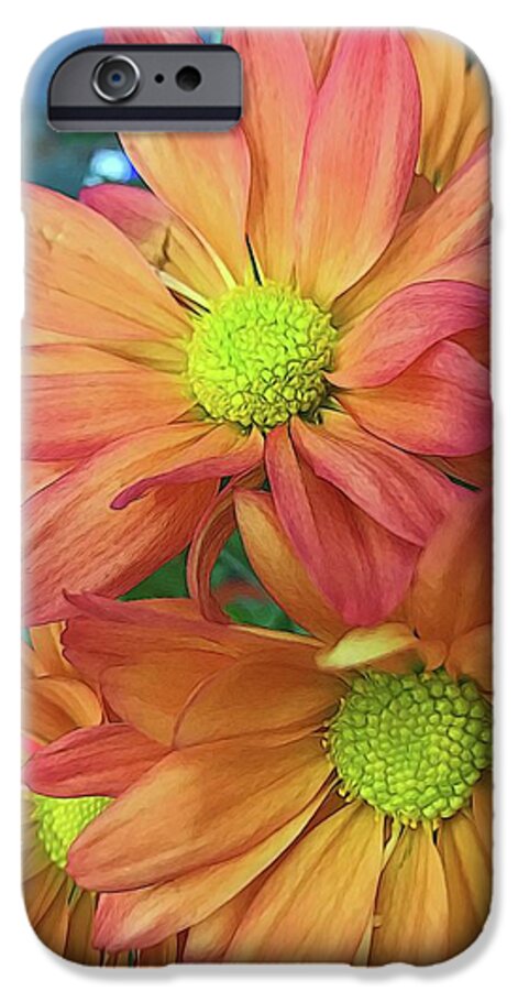 Cream and Pink Flowers Three - Phone Case