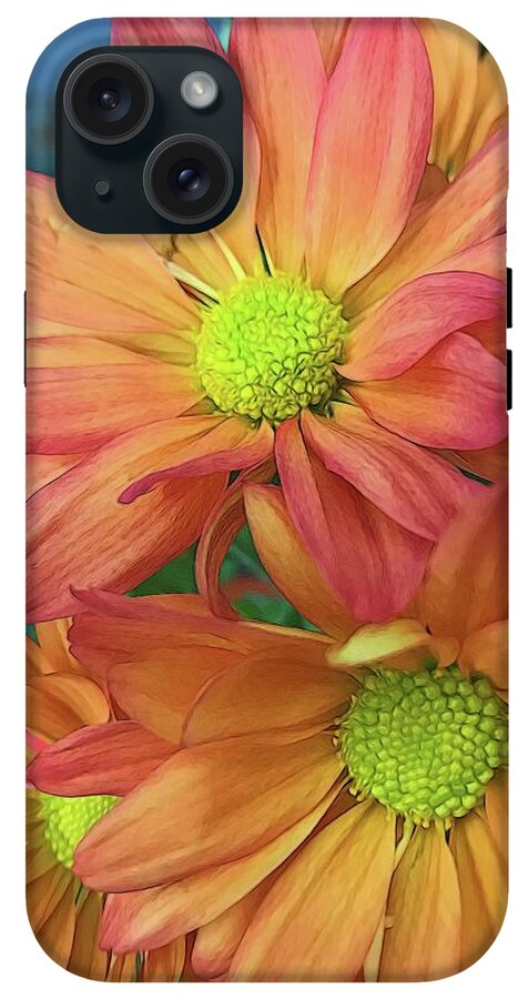 Cream and Pink Flowers Three - Phone Case