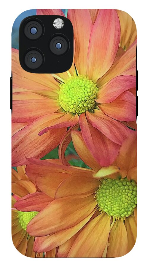 Cream and Pink Flowers Three - Phone Case