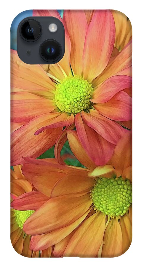 Cream and Pink Flowers Three - Phone Case