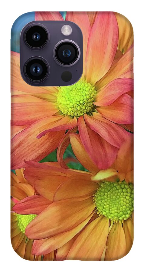 Cream and Pink Flowers Three - Phone Case