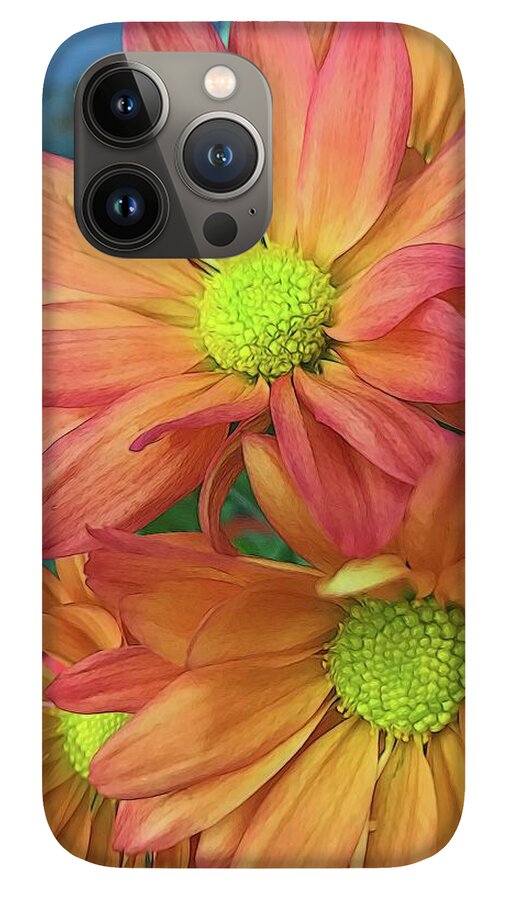 Cream and Pink Flowers Three - Phone Case
