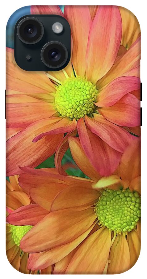 Cream and Pink Flowers Three - Phone Case