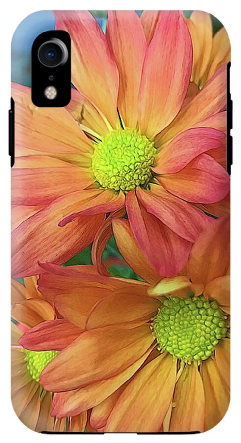 Cream and Pink Flowers Three - Phone Case