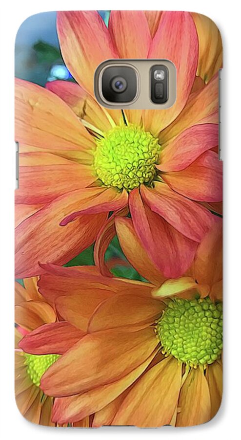 Cream and Pink Flowers Three - Phone Case